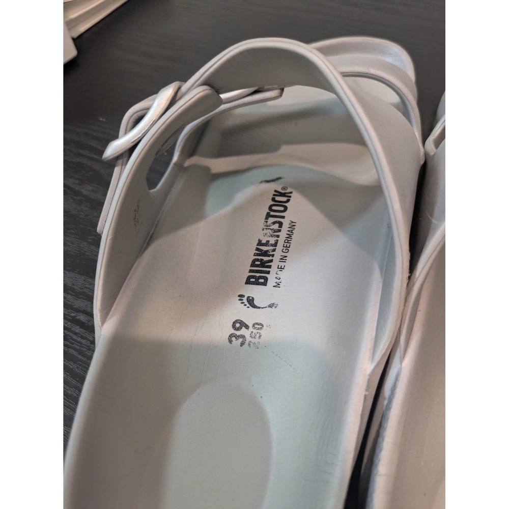 Birkenstock Arizona EVA Sandals Womens Size 8 Silver Slide Germany Waterproof - Picture 7 of 8